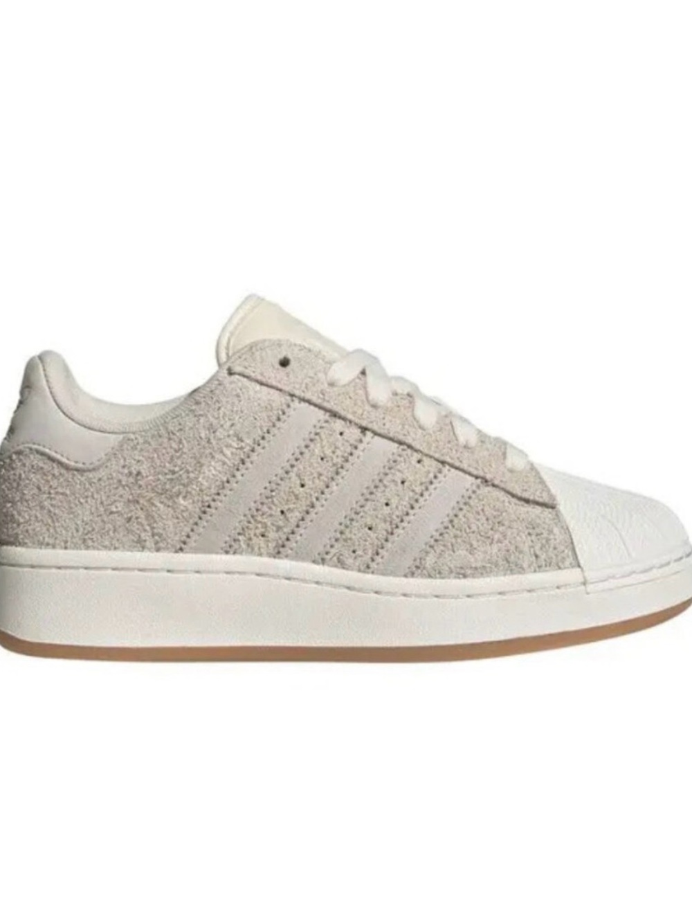 Adidas Superstar XLG in wonder white suede